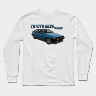 Toyota AE86 Trueno Blue Long Sleeve T-Shirt